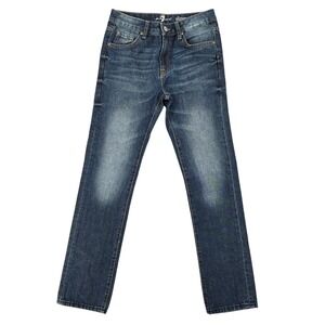 Seven For All Mankind Jeans Womens 14 Blue Denim‎ Slimmy Medium Wash Casual